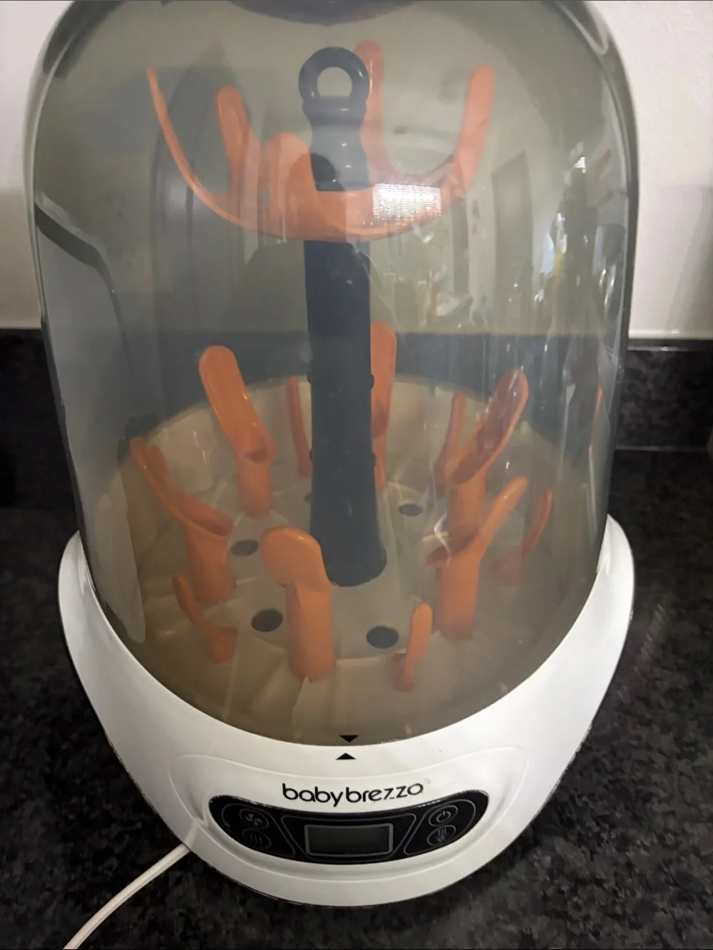 Baby Brezza Orange & White Electric Bottle Sterilizer
